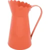 Arrosoir tangerine en métal - 20 x 15 x 26,5 cm - Collection Goûter Vitaminé