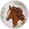 8 assiettes - 22,8 cm - Collection Beaux Chevaux