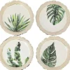 8 assiettes en carton - Diamètre 23 cm - Collection Coco Palm