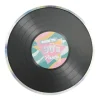 8 assiettes en forme de vinyle - Diamètre 22,3 cm - Collection 90's Party