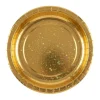 10 assiettes étoilées en carton - Diamètre 22 cm - Couleur au choix