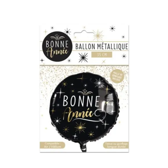 Ballon Aluminium Bonne Année - Couleur au choix
