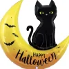 Ballon Aluminium à forme - Lune d'Halloween