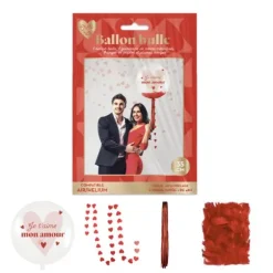 Ballon Bulle - 35 cm - Saint-Valentin - Collection Chéri Chérie
