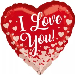 Ballon Cœur en aluminium " I love You " - 43 cm