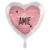 Ballon en aluminium "Meilleure Amie" en forme de cœur pour la Saint-Valentin - Diamètre 46 cm