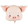 Ballon en aluminium - Tête de Cochon - 61 x 36 cm
