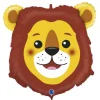 Ballon en aluminium Tête de Lion - 74 cm