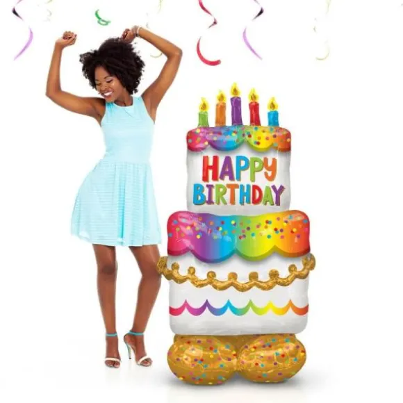 Ballon Géant AirLoonz™ - Gâteau d'Anniversaire
