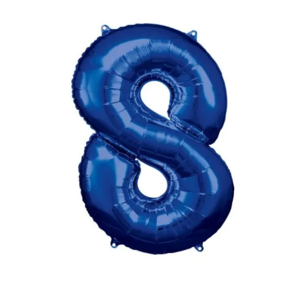 Ballon Géant Hélium - Bleu - Chiffre au choix