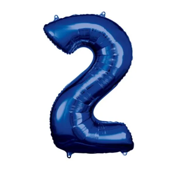 Ballon Géant Hélium - Bleu - Chiffre au choix