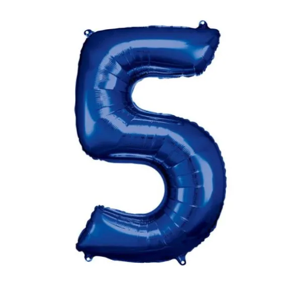 Ballon Géant Hélium - Bleu - Chiffre au choix