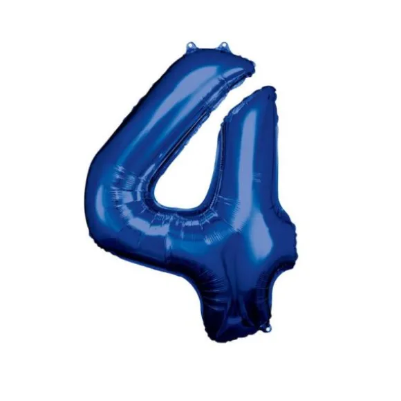 Ballon Géant Hélium - Bleu - Chiffre au choix