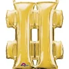 Ballon Hélium Caractère "#" Or