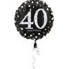 Ballon Hélium - "Happy Birthday 40" Argent