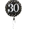 Ballon Hélium - "Happy Birthday 30" Argent