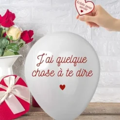 Ballon à message - Saint-Valentin - Collection Chéri Chérie