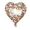 Ballon métallique en forme de cœur - Maman - Collection Maman Chérie