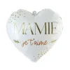 Ballon métallique en forme de cœur - Mamie - Collection Mamie d'Amour