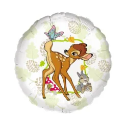 Ballon rond en aluminium - Bambi - 43 cm