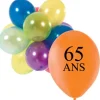 Ballons de Baudruche Anniversaire 65 ans