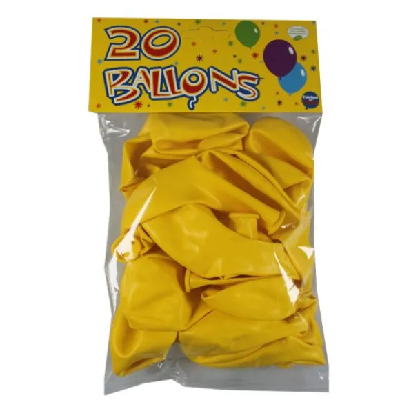 20 Ballons de Baudruche Jaune