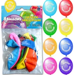 Ballons de Baudruche  Joyeux Anniversaire