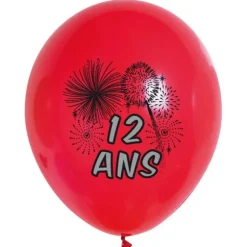 10 Ballons de Baudruche multicolore  12 ans