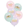 6 ballons en latex - Diamètre 28 cm - Collection 90's Party