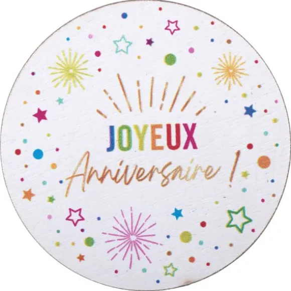 6 ballons "Joyeux Anniversaire" en latex - Diamètre 30 cm - Couleur au choix