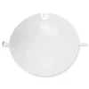 50 Ballons Ronds avec Lien - 33 cm - Couleur Blanc