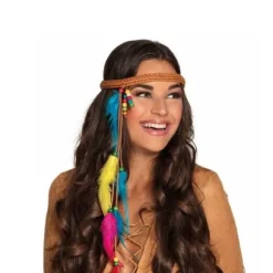 Bandeau Hippie avec Plumes Femme