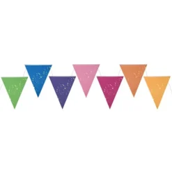 Banderole de 7 fanions - 3 m - Collection Holi