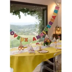 Banderole Joyeux Anniversaire - Anniversaire Ballons Multicolores