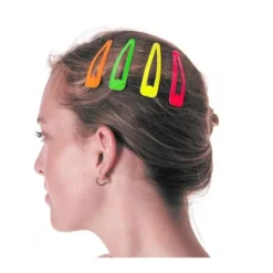4 Barrettes à Cheveux Colorées