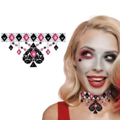 Bijoux adhésifs pour cou - Harley Quinn