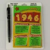 Bloc-notes et Stylo Année de naissance 1946