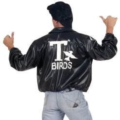 Blouson noir des T-Birds pour homme - Grease™ - Taille au choix