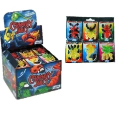 6 bonbons en forme d'insectes gélifiés - Creepy Jelly - VIDAL - 66 g