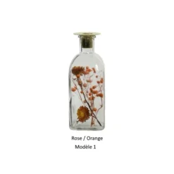 Bougeoir double en verre - Antonio - 5,5 x 8,5 cm - Couleur au choix