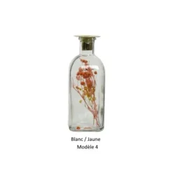 Bougeoir double en verre - Antonio - 5,5 x 8,5 cm - Couleur au choix
