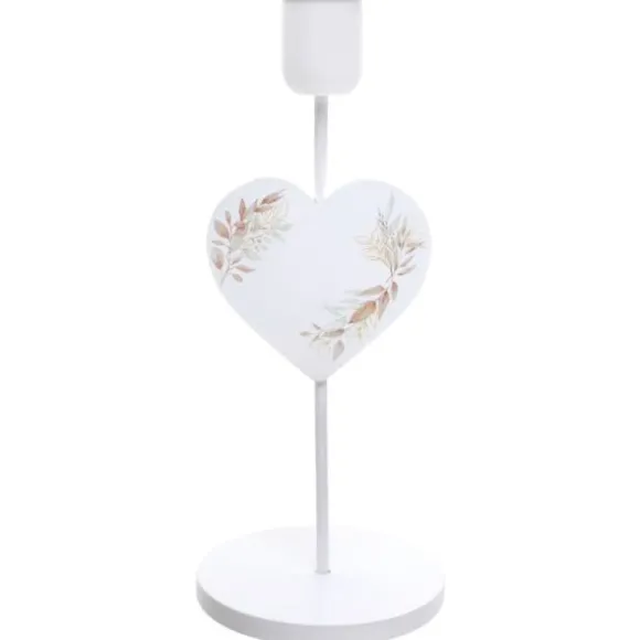 Bougeoir en bois - 23,5 cm - Collection Feuillage - Couleur au choix