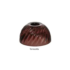 Bougeoir en forme de dôme en verre - 5 cm - Couleur au choix