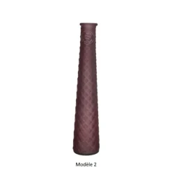 Bougeoir en verre en forme de flacon - 20 cm - Couleur au choix
