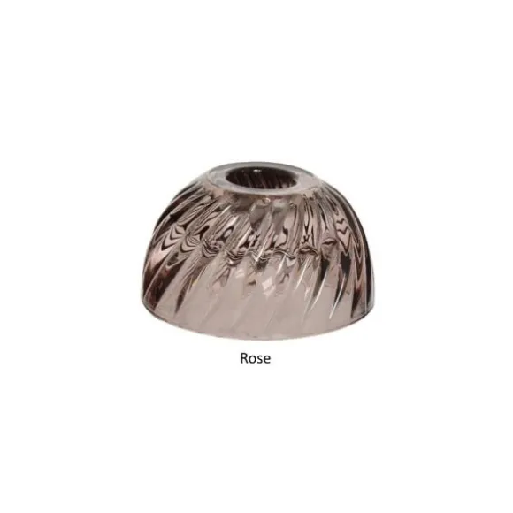 Bougeoir en verre en forme de flacon - 20 cm - Couleur au choix