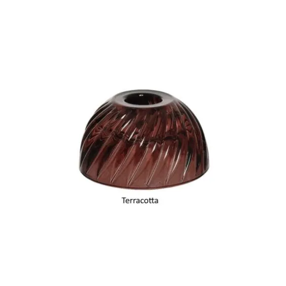 Bougeoir en verre en forme de flacon - 20 cm - Couleur au choix