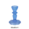 Bougeoir en verre - Salvia - 7,8 x 11 cm - Couleur au choix