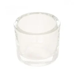 Bougeoir rond en verre - 6,5 cm