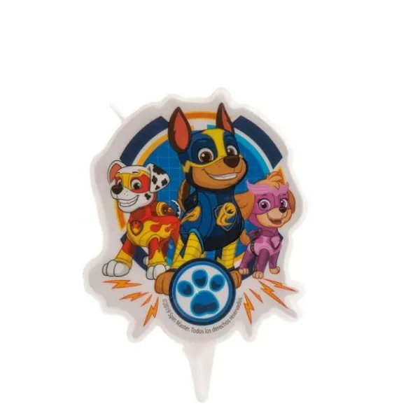 Bougie d'anniversaire 2D - Paw Patrol: Pat' Patrouille - 7,5 cm