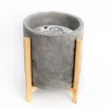 Bougie dans pot en ciment - 20cm